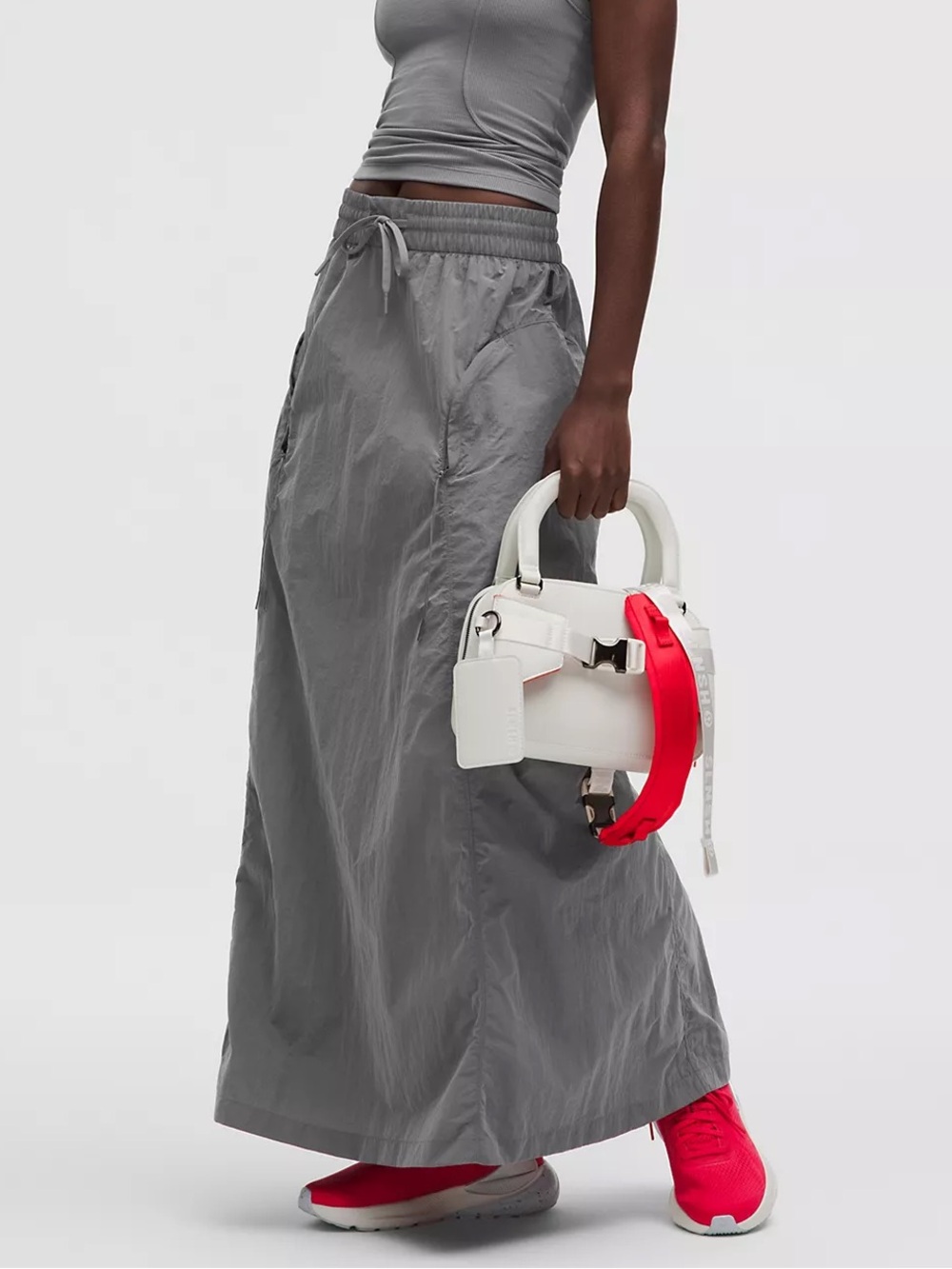 Lululemon SLNSH Woven Cargo Maxi Skirt Gray Utility Gorpcore Streetwear M